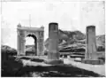 Scene of Dongnimmun looking down the Plinths of Yeongeunmun Gate in 1904