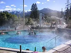 Hot pools at Hanmer Springs in 2004