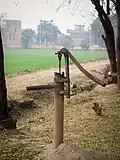 An old hand pump in Burj Bhalaike, Punjab, india