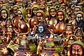 Handicraft models of Deities displayed at Shilparamam