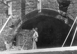The medieval Hanging Bridge excavated in Victorian times.