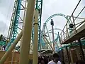 HangTime's queue on its opening day to the public