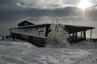 Outside view of Hangursrestauranten.
