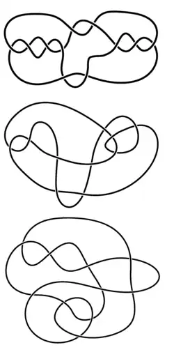 three knot diagrams