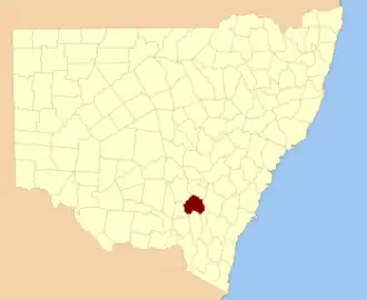 Location in New South Wales