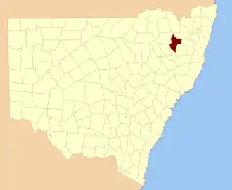 Location in New South Wales