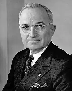 Harry S. Truman, 33rd President of the United States, had poor vision.[58]