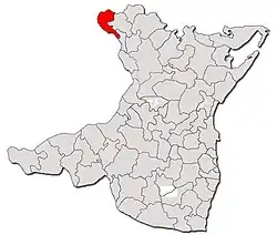 Location in Constanța County