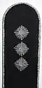 d. Shoulder strap dress uniform strap (hand stitched version) - Heer (here: captain - OF2)