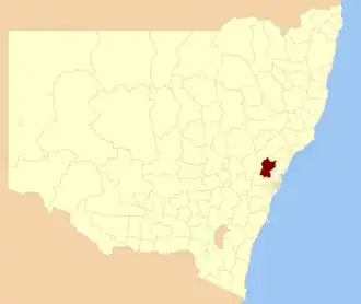 Location in Outer Metropolitan Sydney