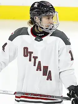 Scamurra playing for the Ottawa Charge, March 2024