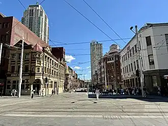 The intersection between George Street and Hay Street. 2024