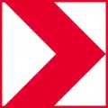 Hazard chevron (right)