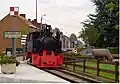 Historic locomotive at Hazebrouck station