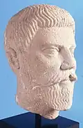 Head of a Parthian dignitary, 2nd century CE