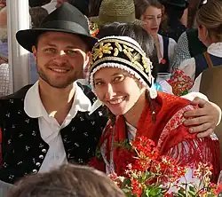Image 21Traditional clothing and headgear of folk group in Kranj (from Culture of Slovenia)