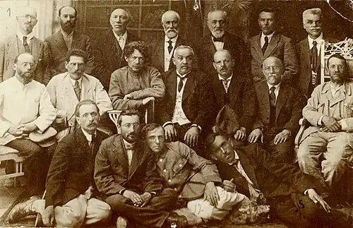 Hebrew writers in Odessa before leaving Soviet Russia, 1921