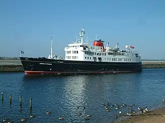 MV Hebridean Princess, formerly RMS Columba, one of three car ferries designed as floating nuclear bunkers