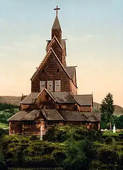 Heddal Stave Church, sometime between 1890 and 1900