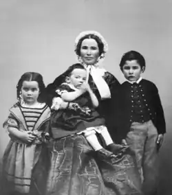 Helen Murphy Weber, with her children