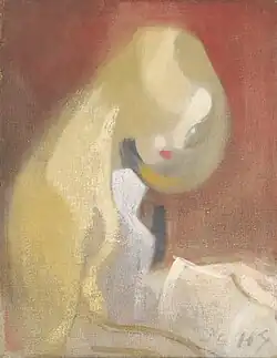 Girl with Blonde Hair, 1916.