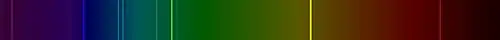 Helium line spectrum