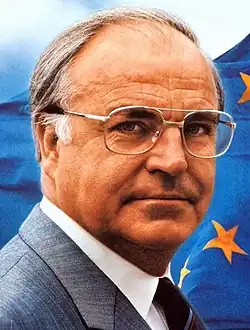Kohl in a portrait photograph