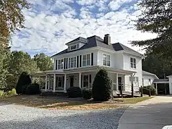 The Hemby House, a relocated historic house in Weddington.