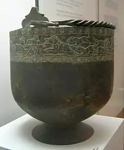 Roman bronze situla from Germany, 2nd–3rd centuries
