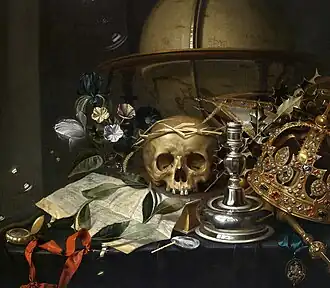 Vanitas by Hendrick Andriessen, c.1650–1655