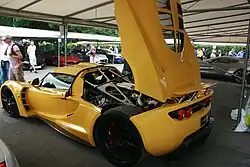 Rear view with engine displayed