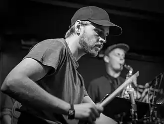 Lødøen with Megalodon Collective at Herr Nilsen during the 2016 Oslo Jazzfestival.