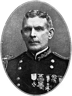 1922 black and white head and shoulders photo of Brigadier General Henry A. Reed in dress uniform