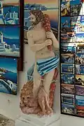 21st-century sculpture in a gift shop in Mykonos