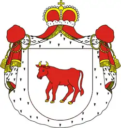 Coat of arms of Princes Poniatowski since 1764