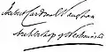 Herbert Vaughan's signature