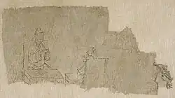 Sitting figures, Western Xia painting, 13th century.