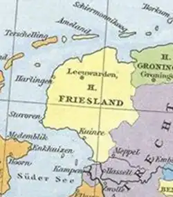 Lordship of Frisia or Friesland, 1524