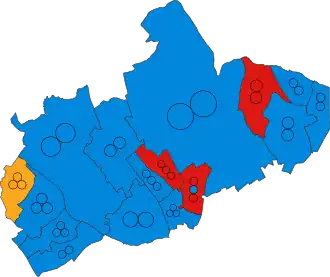 2019 results map