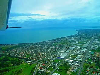Aerial view over Pialba