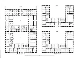 Floor plan, 1830