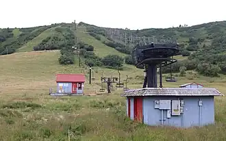 The ski area in summer in 2019