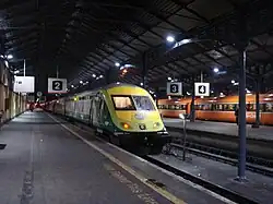 Cork-Dublin train at Heuston
