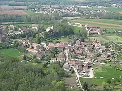 A general view of Hières-sur-Amby