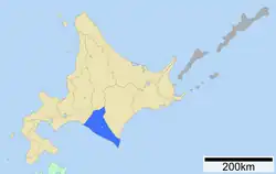 Location of Hidaka Subprefecture
