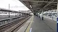View from the south end of platform 2 looking northward, February 2012
