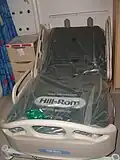 High dependency bed still wrapped up