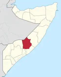Location of Hiiraan State