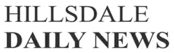 "Hillsdale Daily News" in simple black letter with the last two words in bold
