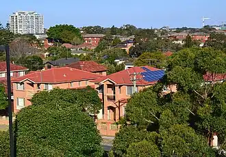 View of Hillsdale from Eastgardens Shopping Centre